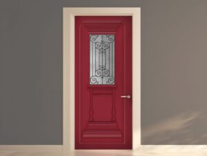 מדבקה לדלת בסגנון יווני עתיק בורדו