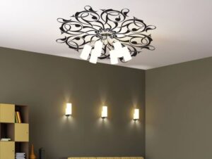 מדבקת תקרה | פרח מעוטר