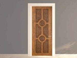 מדבקה לדלת עץ מעוטר
