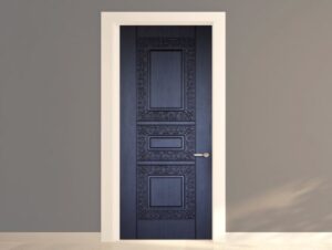 טפט לדלת מתכת מעוטרת