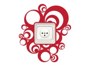 מדבקה למתג | עיגולים