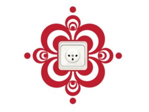 מדבקה למתג | עיגולים