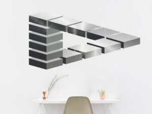 מדבקת קיר | משולש 3D