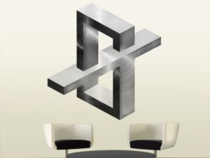 מדבקת קיר  x בלתי אפשרי