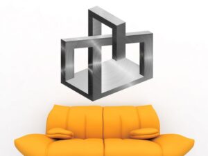 מדבקת קיר | צורה סוריאליסטית