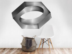 מדבקת בורג תלת מימדי