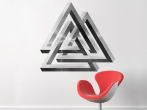 מדבקת קיר | משולש אשלייה