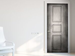 מדבקה לדלת בסגנון משופשף