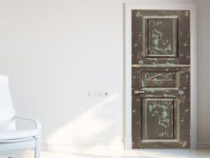 מדבקה לדלת בסגנון אומנותי