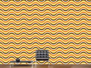 טפט רטרו בצורת גלים