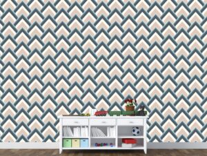 טפט קיר - גיאומטרי פסטל