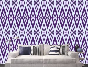 טפט קיר - מעויינים סגולים