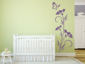 מדבקת קיר | פרח עדין