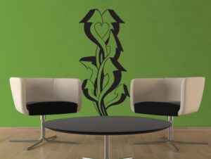 מדבקת חצים מתפתלים