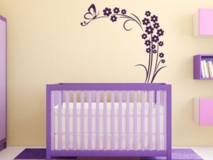 מדבקת קיר | פריחת הפרפר