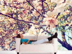 טפט פרחי שקד