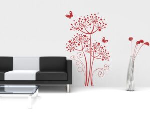 מדבקת קיר | פרח מהאגדות