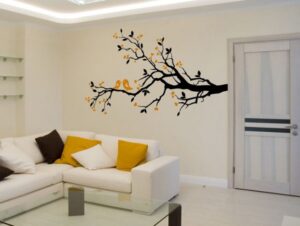 מדבקת קיר | ציפורים מאוהבות