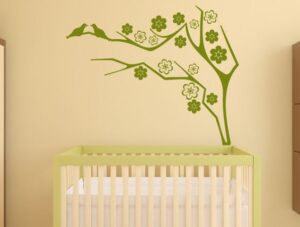 מדבקת קיר | עץ פורח