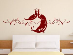 מדבקת טווסים מלכותיים