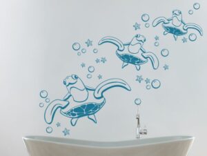 מדבקת קיר | צבי ים