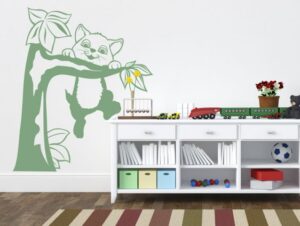 מדבקת קיר | החתול השובב