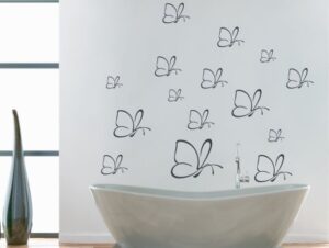 סט מדבקות קיר | פרפרים