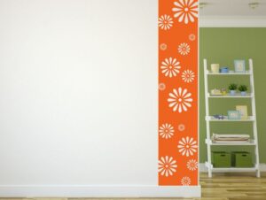 מדבקת קיר | באנר חרציות