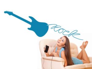 מדבקת גיטרה חשמלית