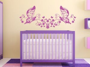 מדבקת קיר | שמחת הפרפרים