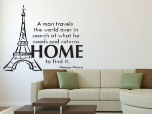 מדבקת קיר אדם טייל בעולם