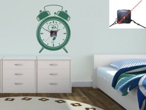 מדבקת קיר | שעון מעורר