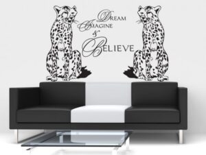 מדבקת קיר | תחלמו תדמיינו ותאמינו