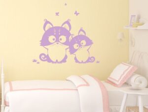 מדבקת קיר | יצורים חמודים