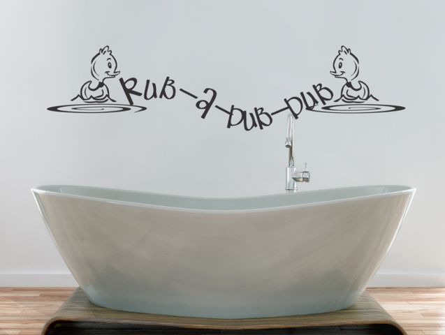 מדבקת קיר | ברווזים באמבט