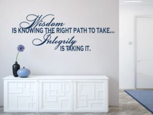 מדבקת קיר | חכמה זה לדעת