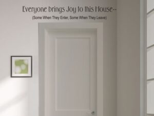 מדבקת קיר | כל אחד מביא שמחה