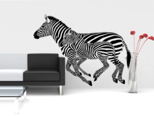 מדבקת קיר - זברה