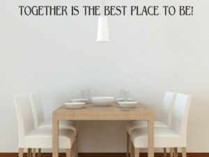 מדבקת יחד זה המקום