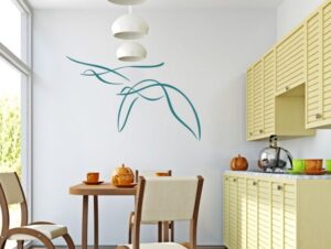 מדבקת קיר | ציפורים אבסטרקטיות