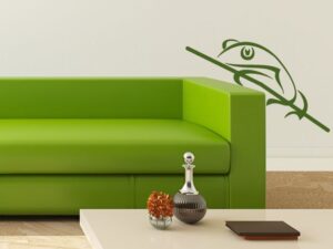 מדבקת קיר | צפרדע משורטט