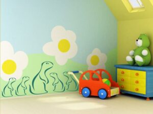 מדבקת קיר משפחת היצורים החמודים