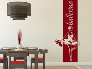 מדבקת באנר של בלרינה