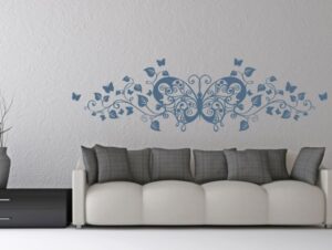 מדבקת קיר | פרפר מקושט