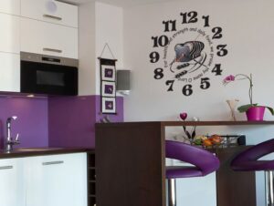 מדבקת קיר | שעון ברכת המזון