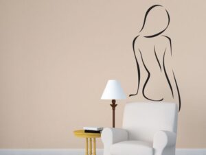 מדבקת קיר אישה מקווים