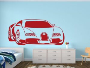 מדבקת קיר | בוגאטי