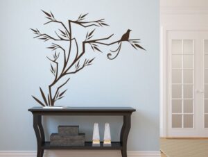 מדבקת קיר | עץ מסוגנן