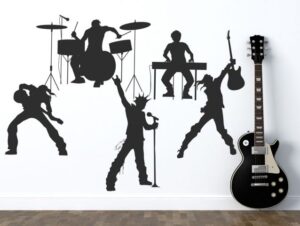 מדבקת קיר להקת רוק