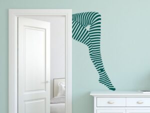 מדבקת קיר | גרבי פסים